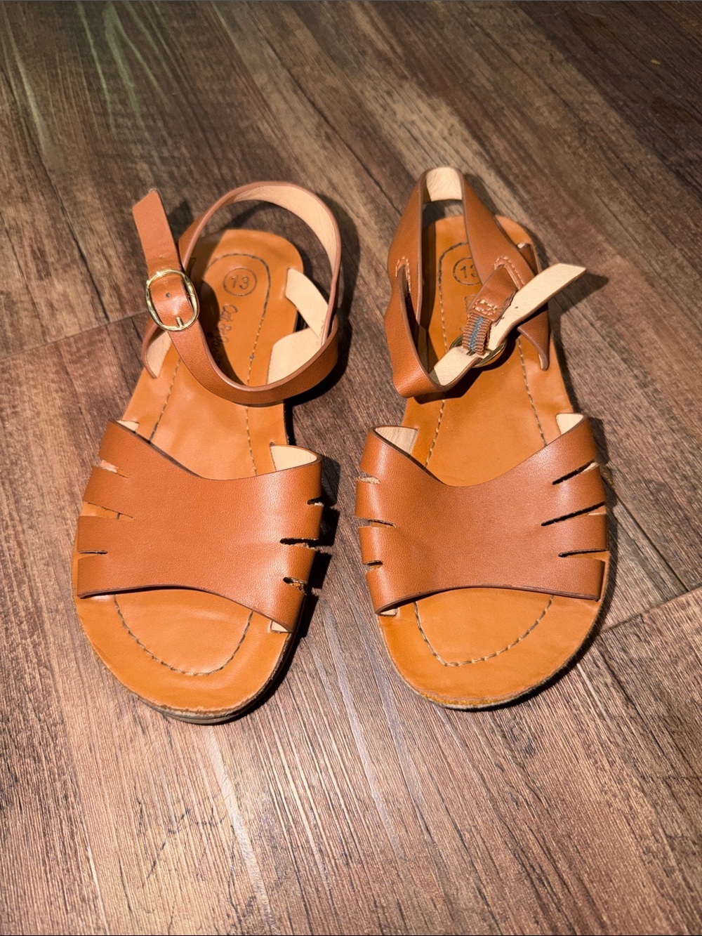 Cat & Jack Girls Brown Sandals  size 13